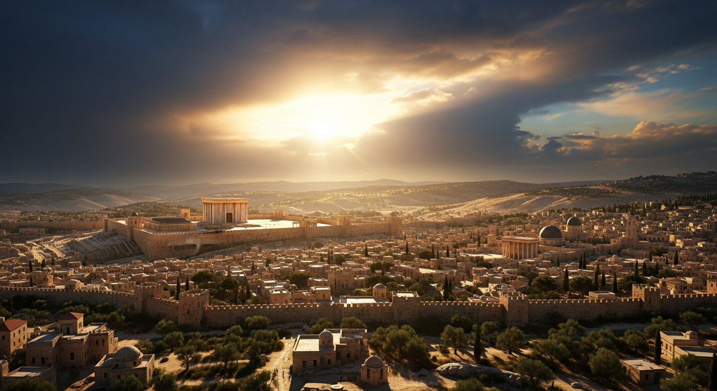 Jerusalem at golden hour