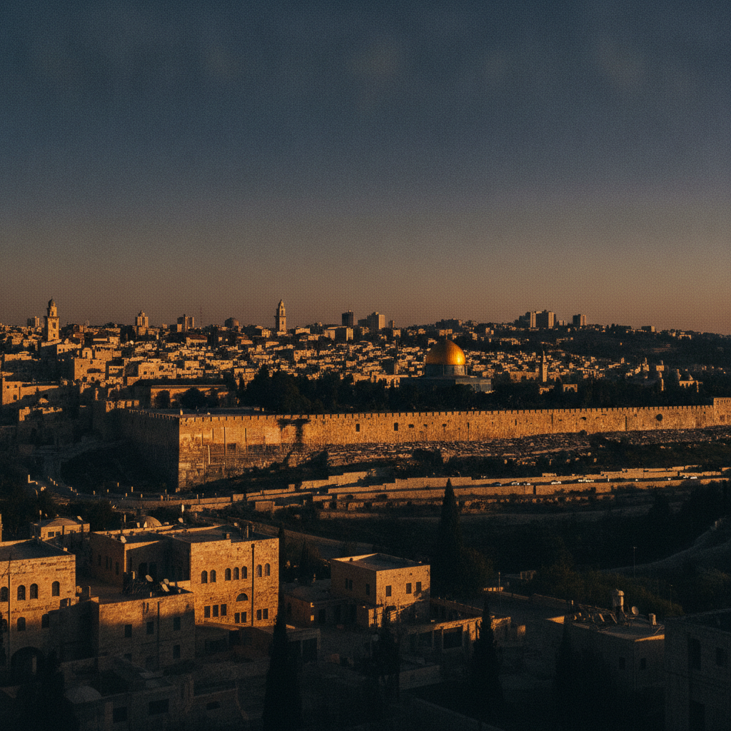 Jerusalem at Sabbath eve &mdash; the day kept from Sinai to the World Tomorrow
